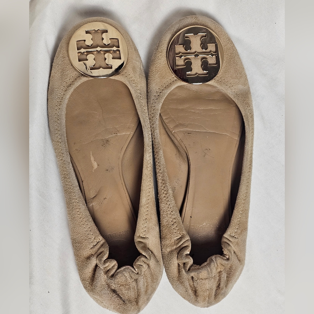 Tory Burch Beige Ballet Flats